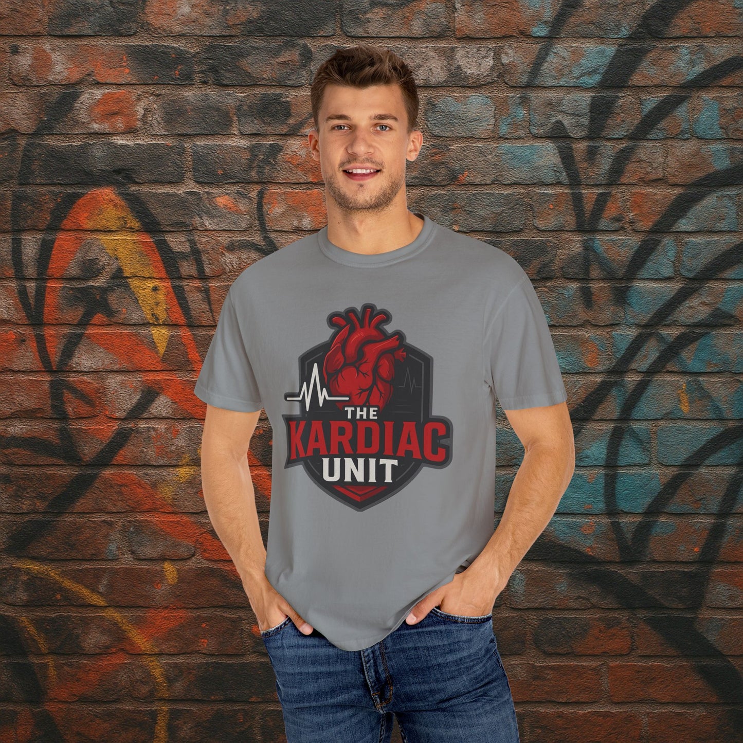 Kardiac Unit Gaming T-Shirt - Premium Garment-Dyed Tee for Content Creators