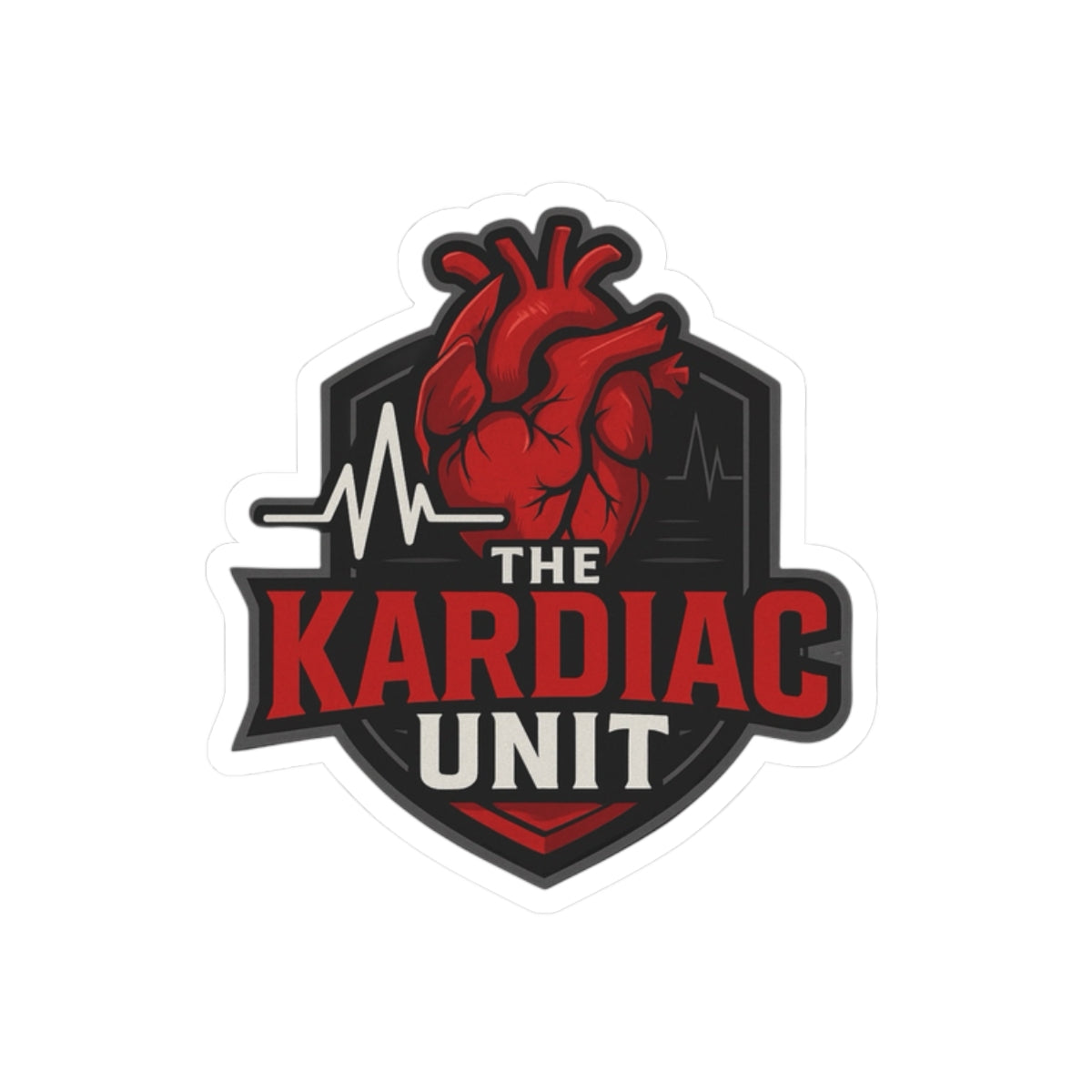 Kardiac Unit Creator Stickers - Premium Kiss-Cut Decals for Streamers & Content Creators
