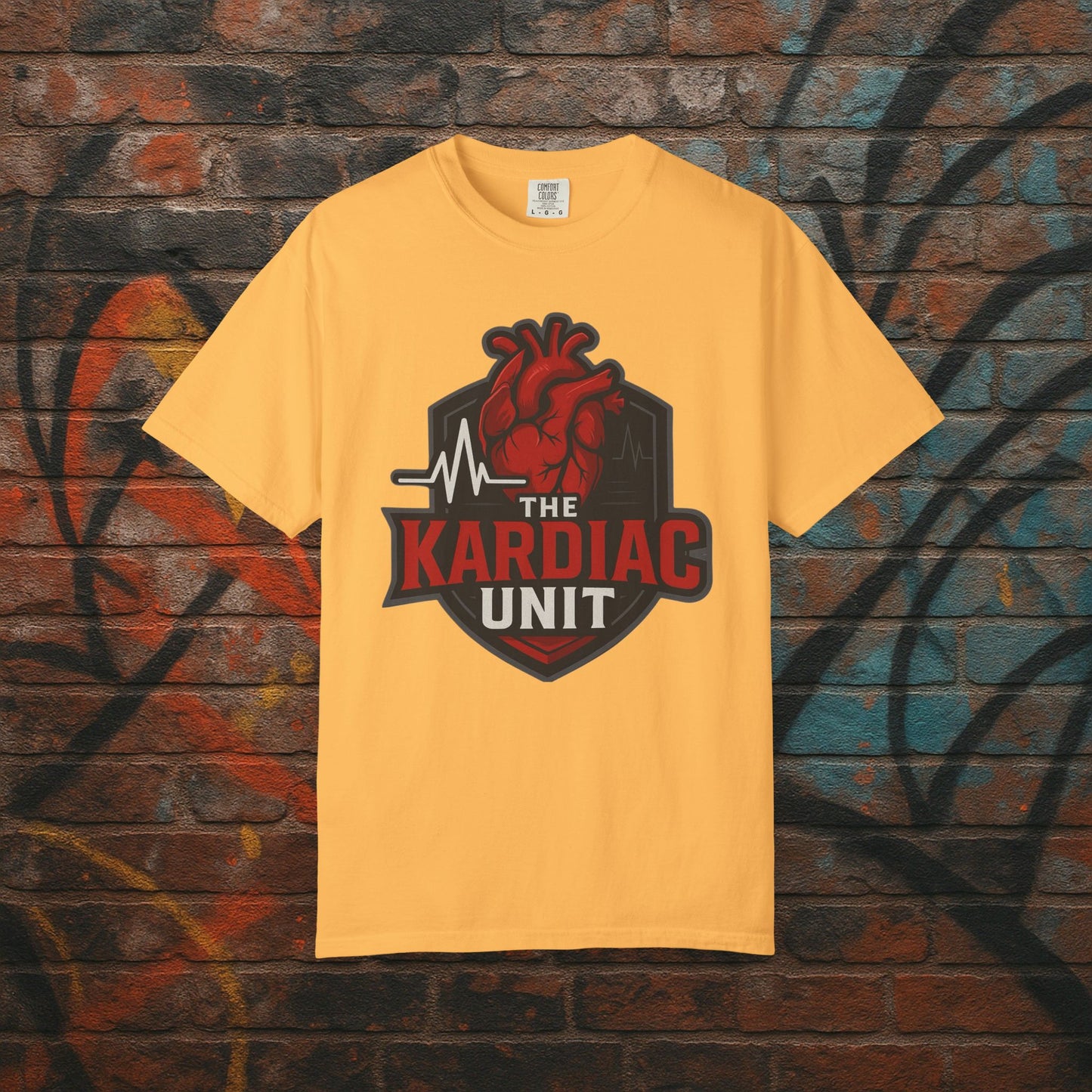 Kardiac Unit Gaming T-Shirt - Premium Garment-Dyed Tee for Content Creators