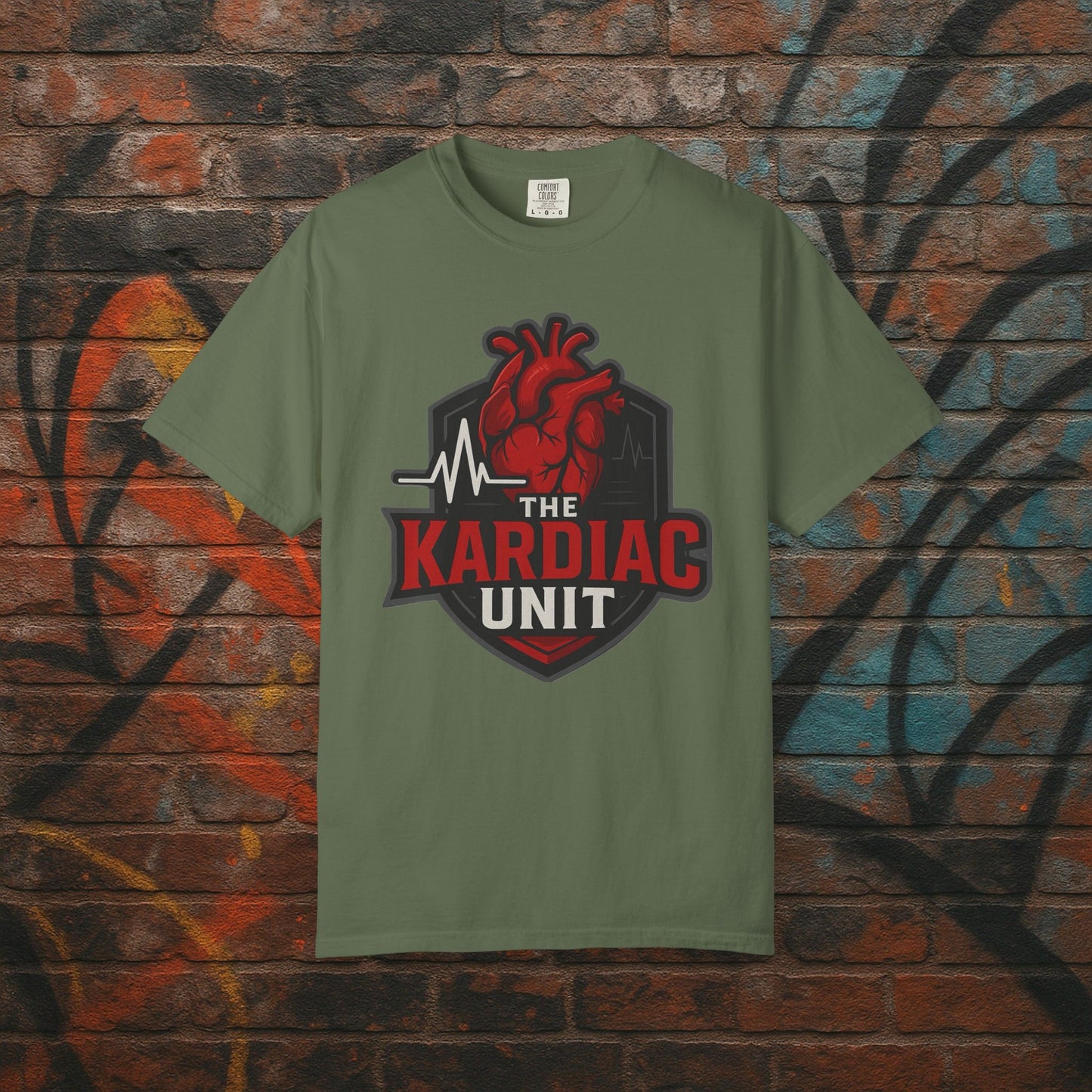 Kardiac Unit Gaming T-Shirt - Premium Garment-Dyed Tee for Content Creators
