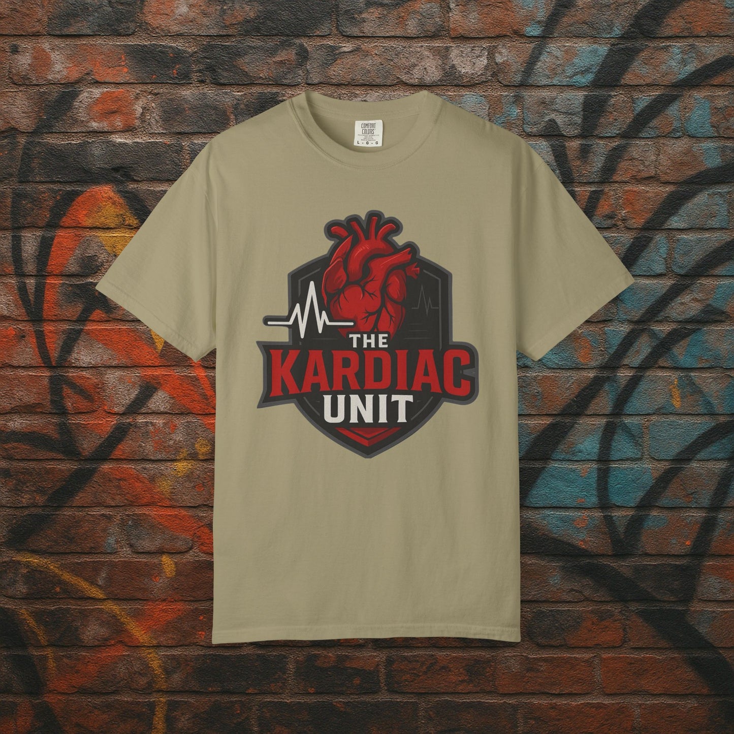 Kardiac Unit Gaming T-Shirt - Premium Garment-Dyed Tee for Content Creators