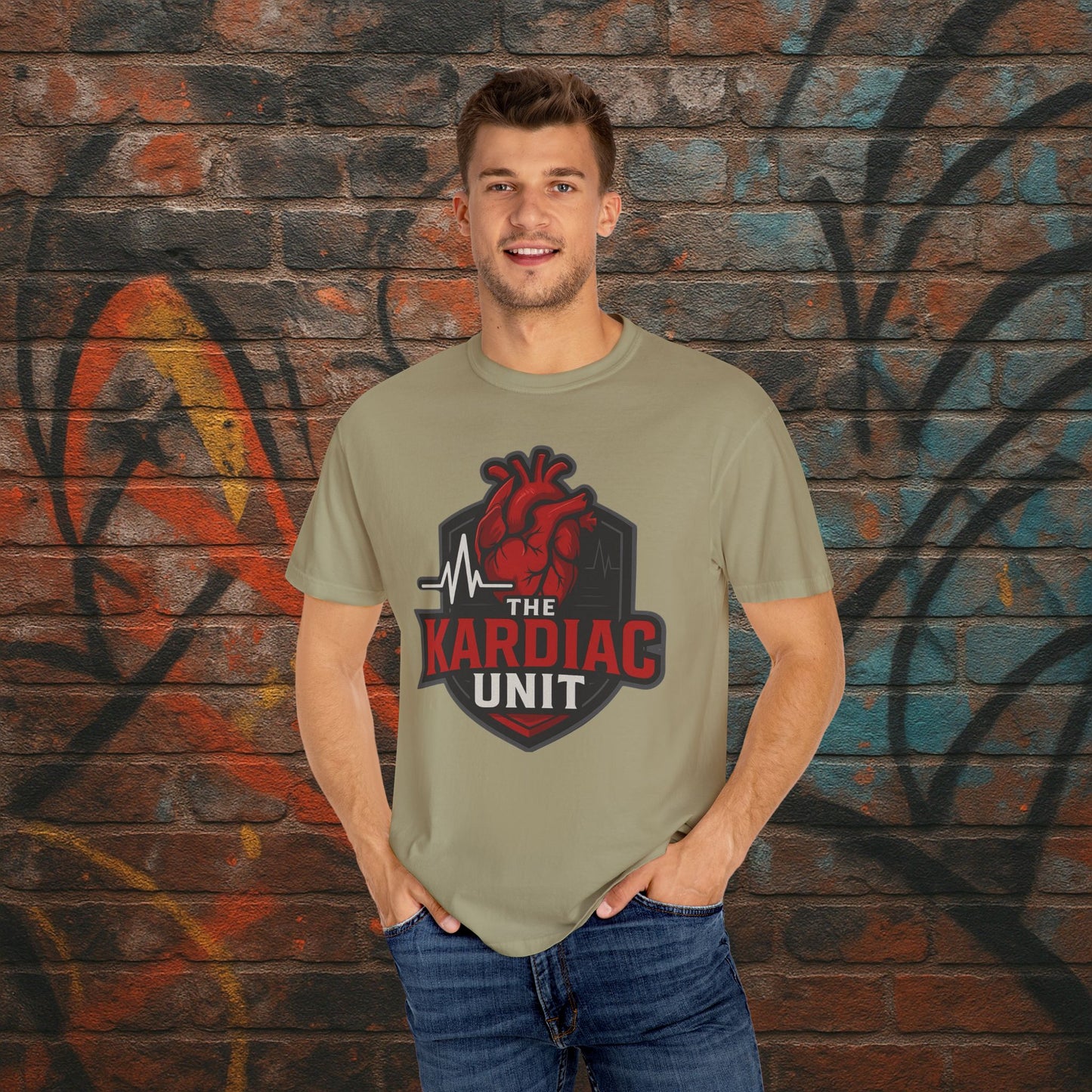 Kardiac Unit Gaming T-Shirt - Premium Garment-Dyed Tee for Content Creators