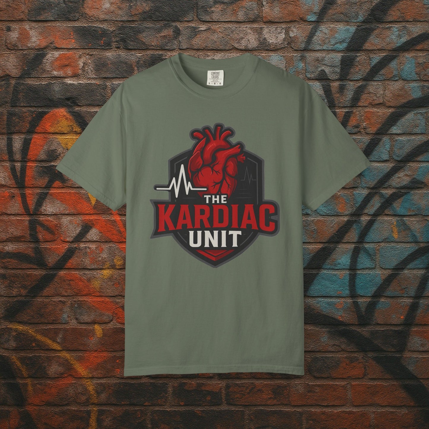 Kardiac Unit Gaming T-Shirt - Premium Garment-Dyed Tee for Content Creators
