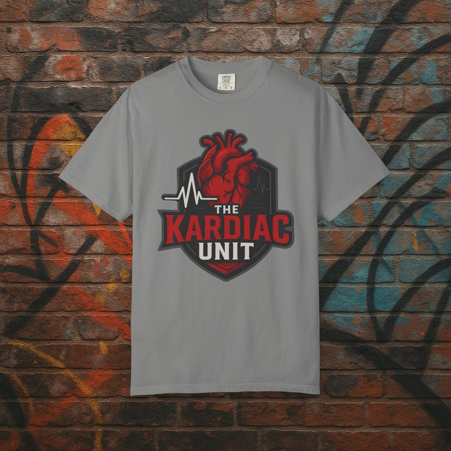 Kardiac Unit Gaming T-Shirt - Premium Garment-Dyed Tee for Content Creators