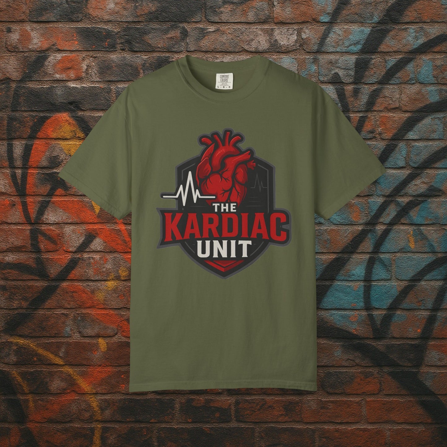 Kardiac Unit Gaming T-Shirt - Premium Garment-Dyed Tee for Content Creators