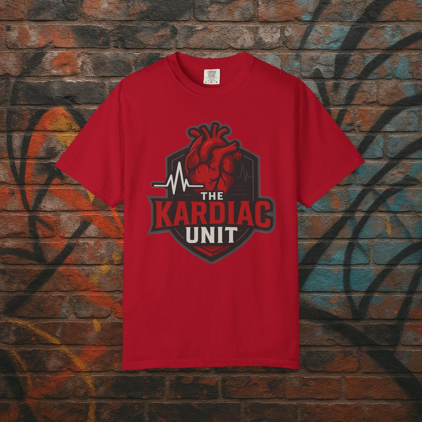 Kardiac Unit Gaming T-Shirt - Premium Garment-Dyed Tee for Content Creators