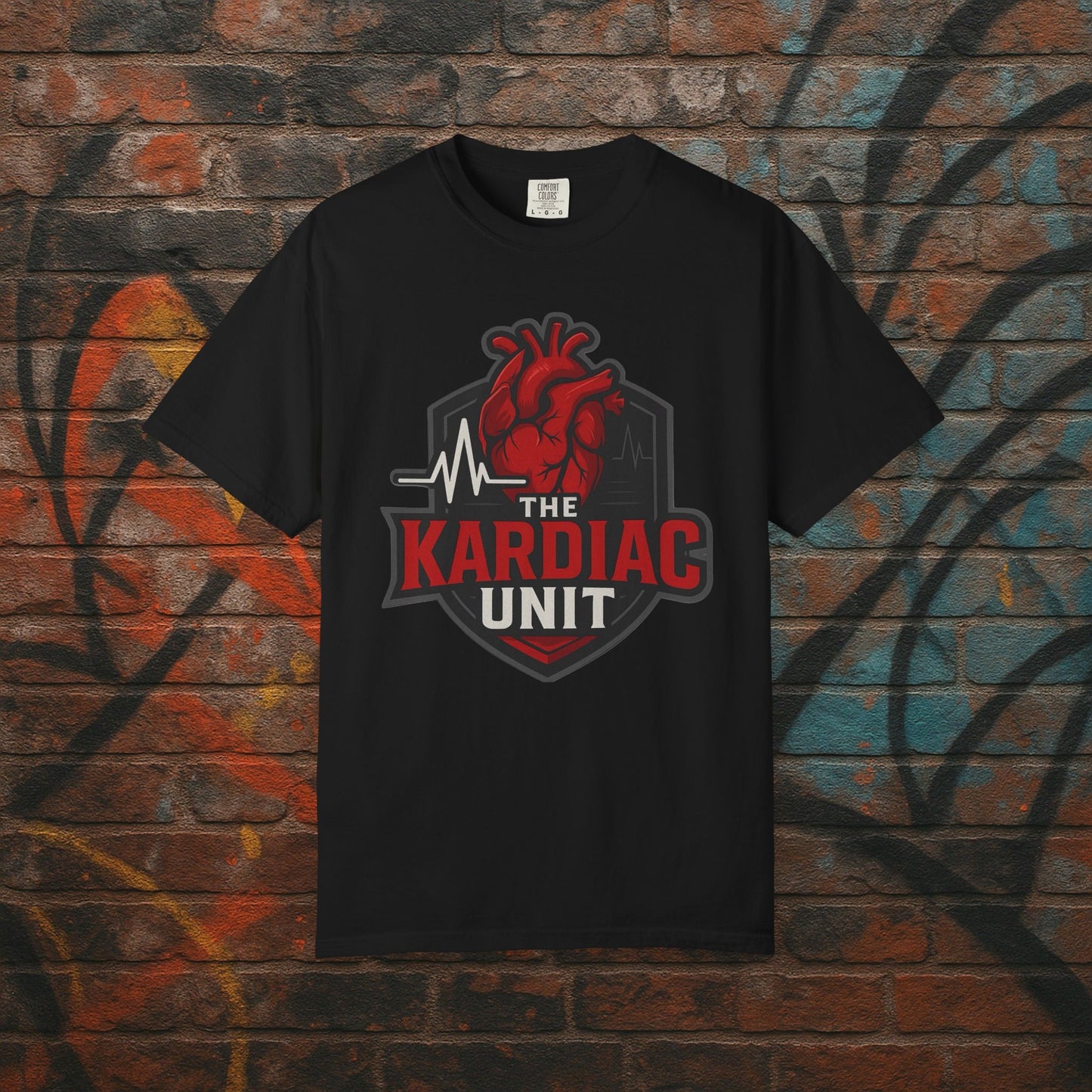 Kardiac Unit Gaming T-Shirt - Premium Garment-Dyed Tee for Content Creators