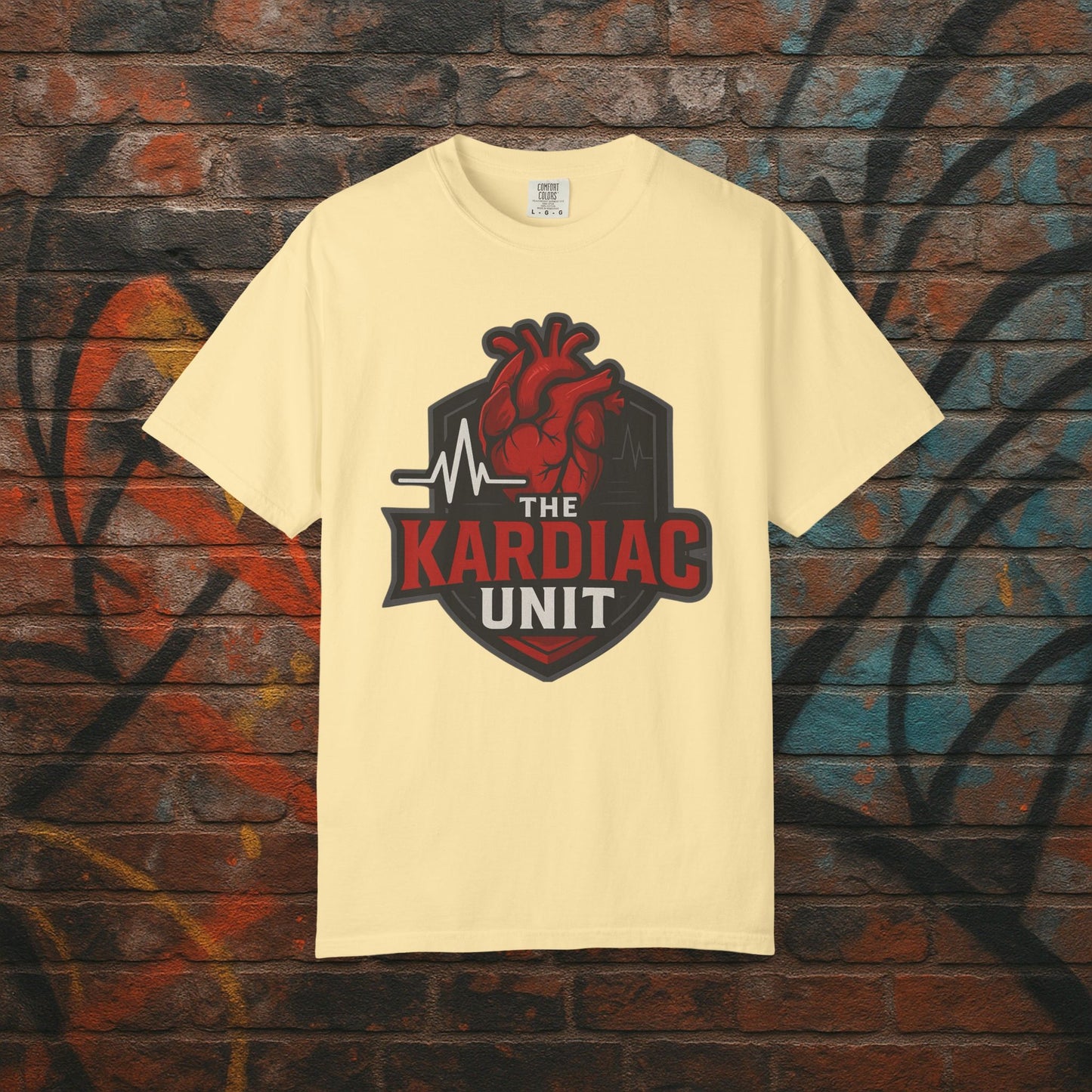Kardiac Unit Gaming T-Shirt - Premium Garment-Dyed Tee for Content Creators