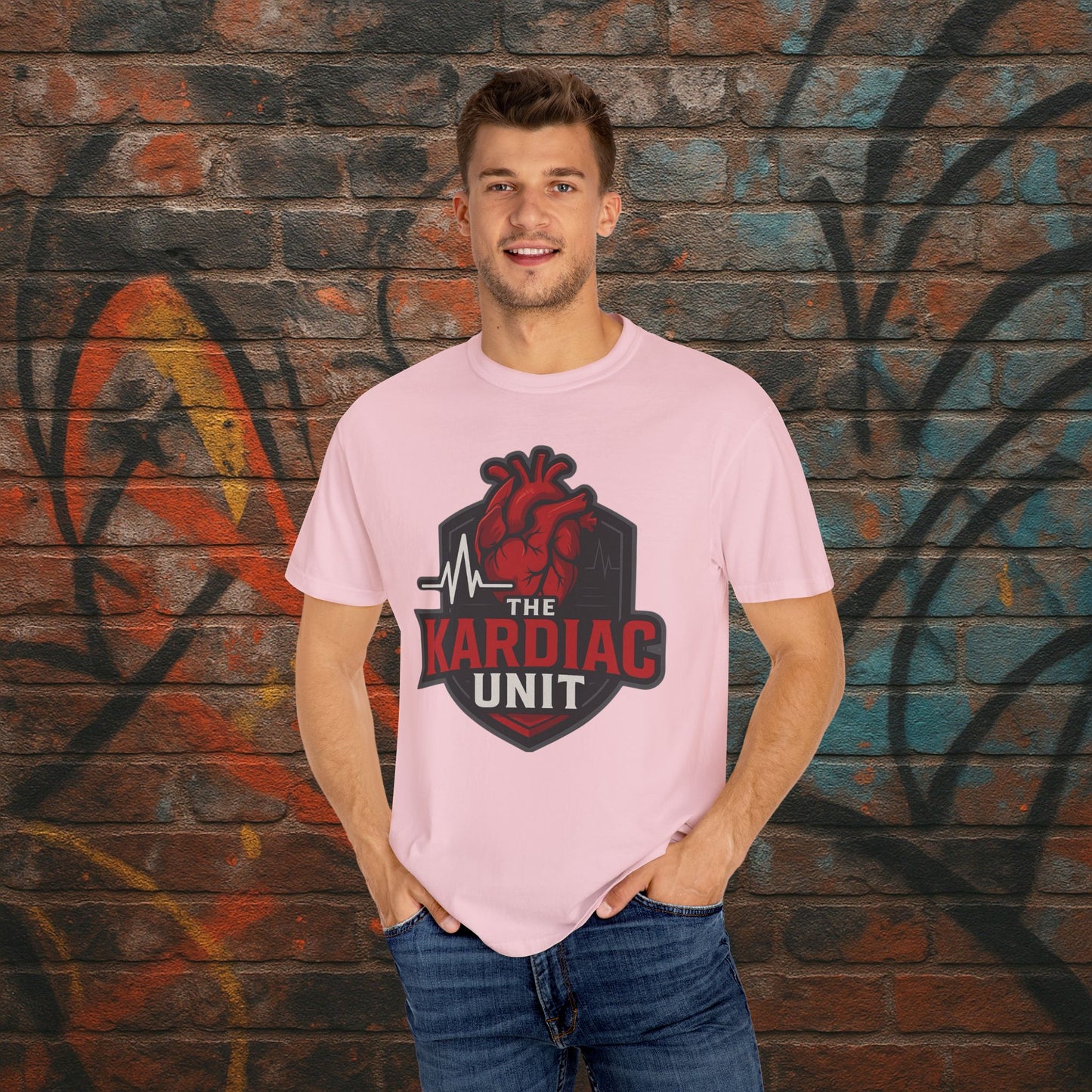 Kardiac Unit Gaming T-Shirt - Premium Garment-Dyed Tee for Content Creators