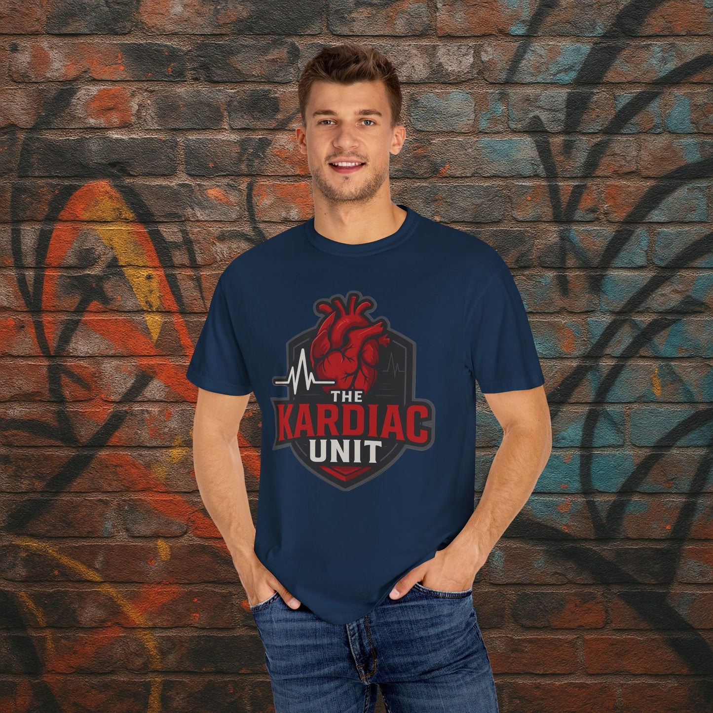 Kardiac Unit Gaming T-Shirt - Premium Garment-Dyed Tee for Content Creators