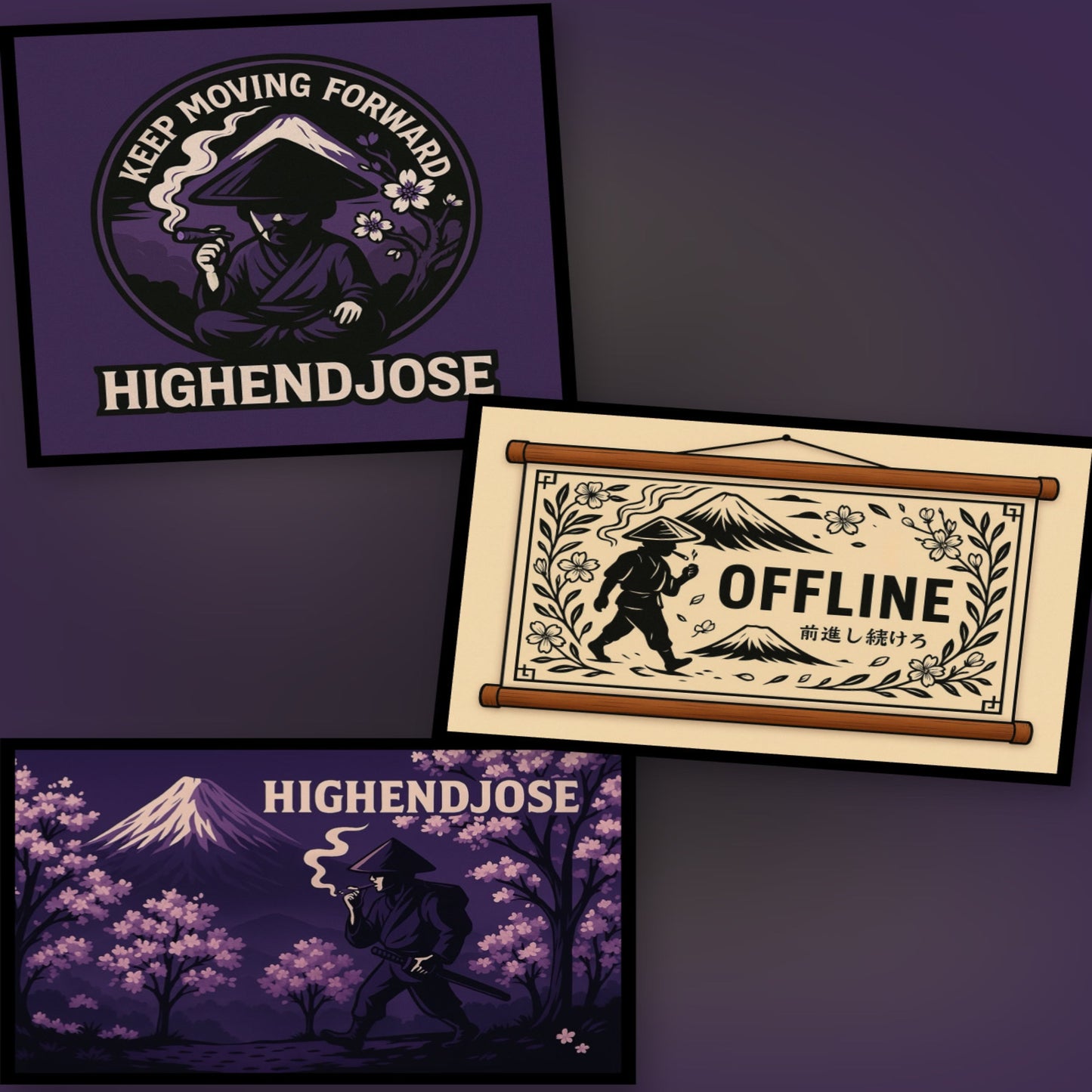 Content Creator Branding Package - Custom Logo, Banner & Offline Screen