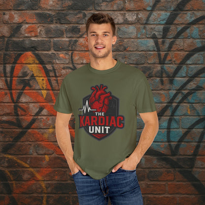 Kardiac Unit Gaming T-Shirt - Premium Garment-Dyed Tee for Content Creators
