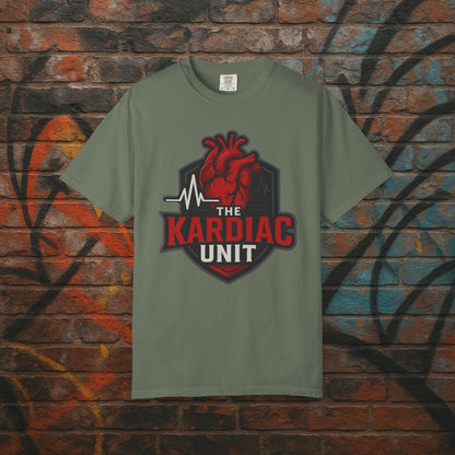 Kardiac Unit Gaming T-Shirt - Premium Garment-Dyed Tee for Content Creators