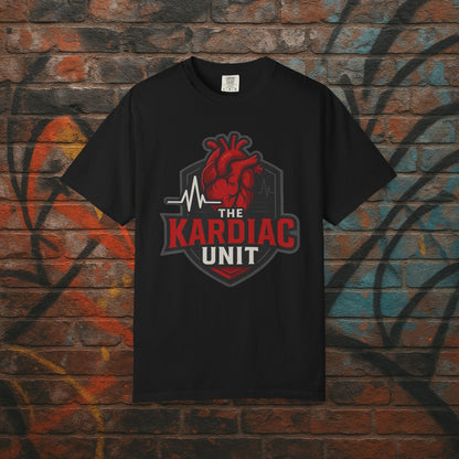 Kardiac Unit Gaming T-Shirt - Premium Garment-Dyed Tee for Content Creators
