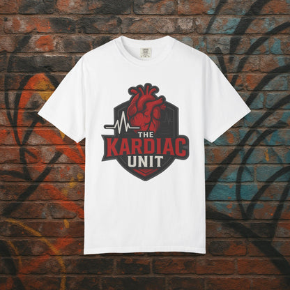 Kardiac Unit Gaming T-Shirt - Premium Garment-Dyed Tee for Content Creators