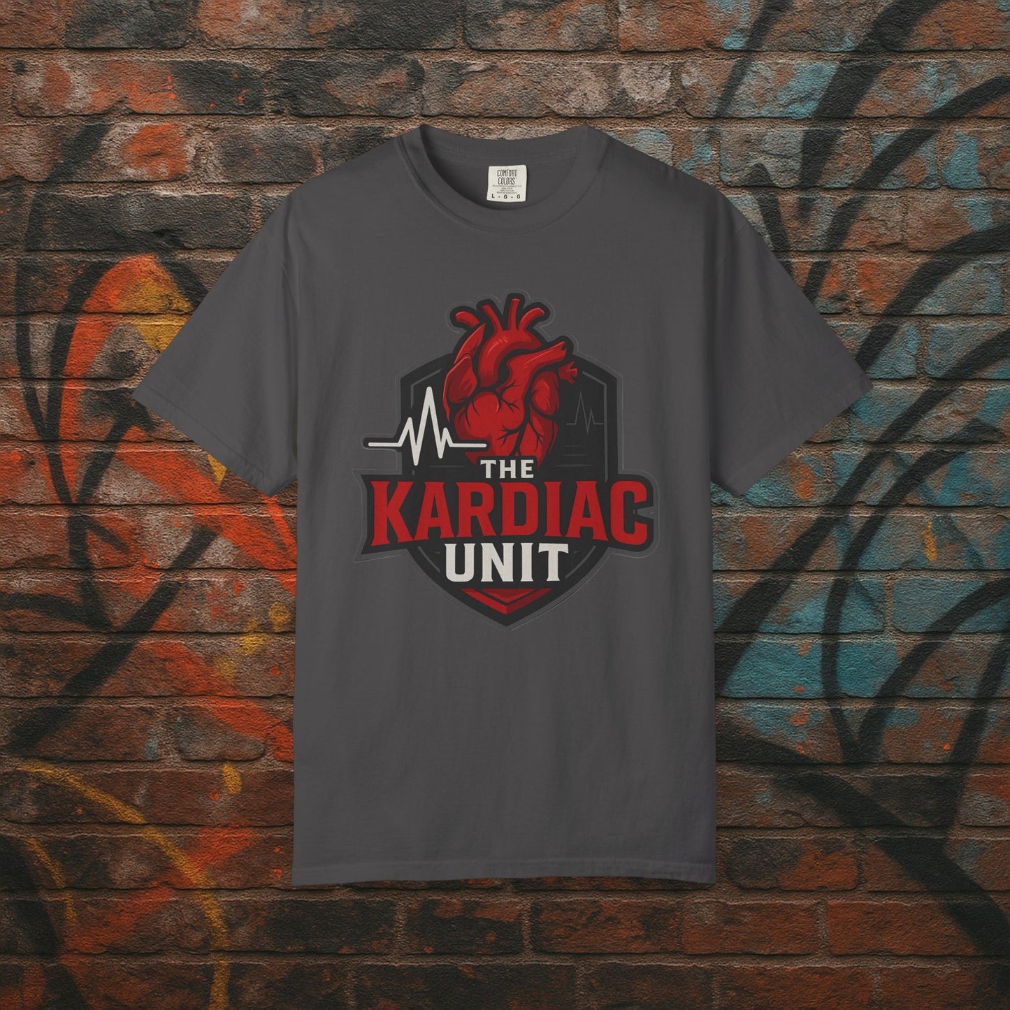 Kardiac Unit Gaming T-Shirt - Premium Garment-Dyed Tee for Content Creators
