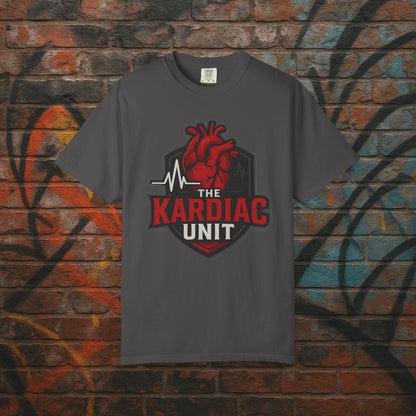 Kardiac Unit Gaming T-Shirt - Premium Garment-Dyed Tee for Content Creators