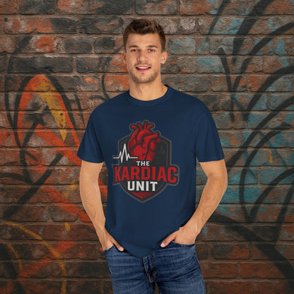 Kardiac Unit Gaming T-Shirt - Premium Garment-Dyed Tee for Content Creators