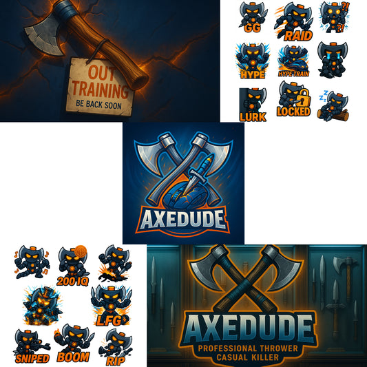 Premium Creator Graphics Bundle - Logo, Banners & Emotes for Content Creators